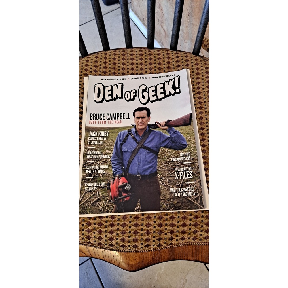Den of Geek October 2015  Bruce Campbell cover TV Movies Comics‎ SciFi New...
